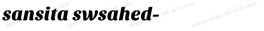sansita swsahed字体转换